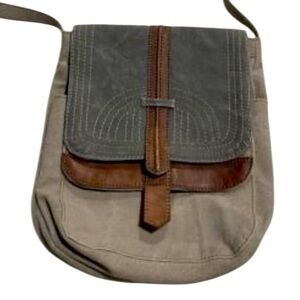 Mona B Tan and Brown Crossbody Bag